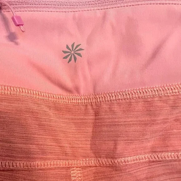 🏷️ NWT Athleta Women's Run With It Textured 3.5" Shorts Begonia Pink Size 1X - Picture 8 of 8